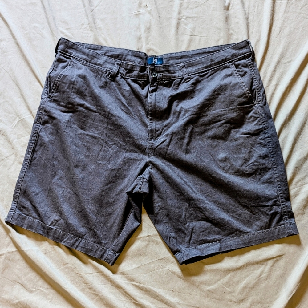 George Men's Charcoal‎ Flat Front Shorts